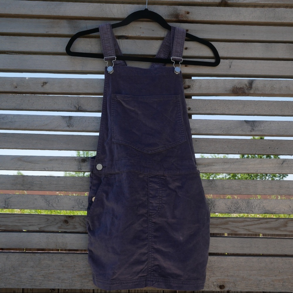 Urban outfitters Purple velvet overall dress